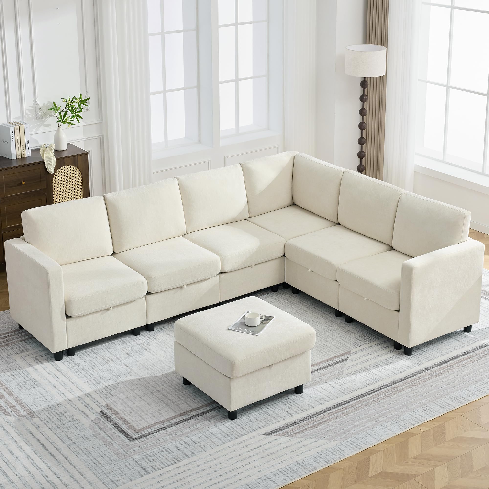 WUTUTUEE 104 V Shaped Modular Sofa
