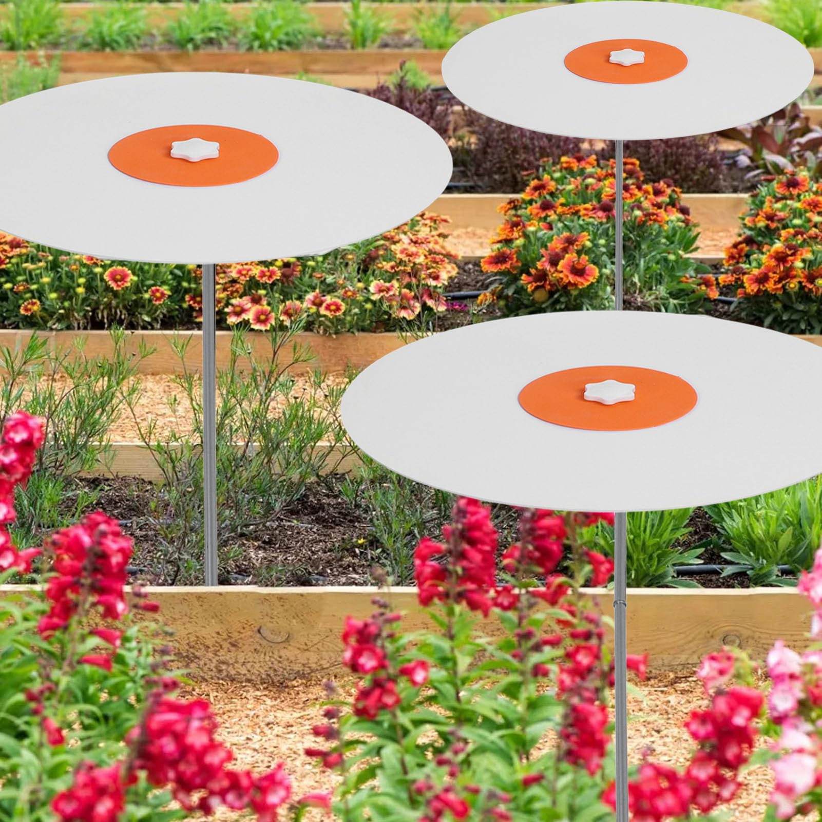 Fdit Plant Sun Shade Umbrella, Rain Proof and Wind Proof Plant Shade Cover, for Summer Garden with Lightweight and Design