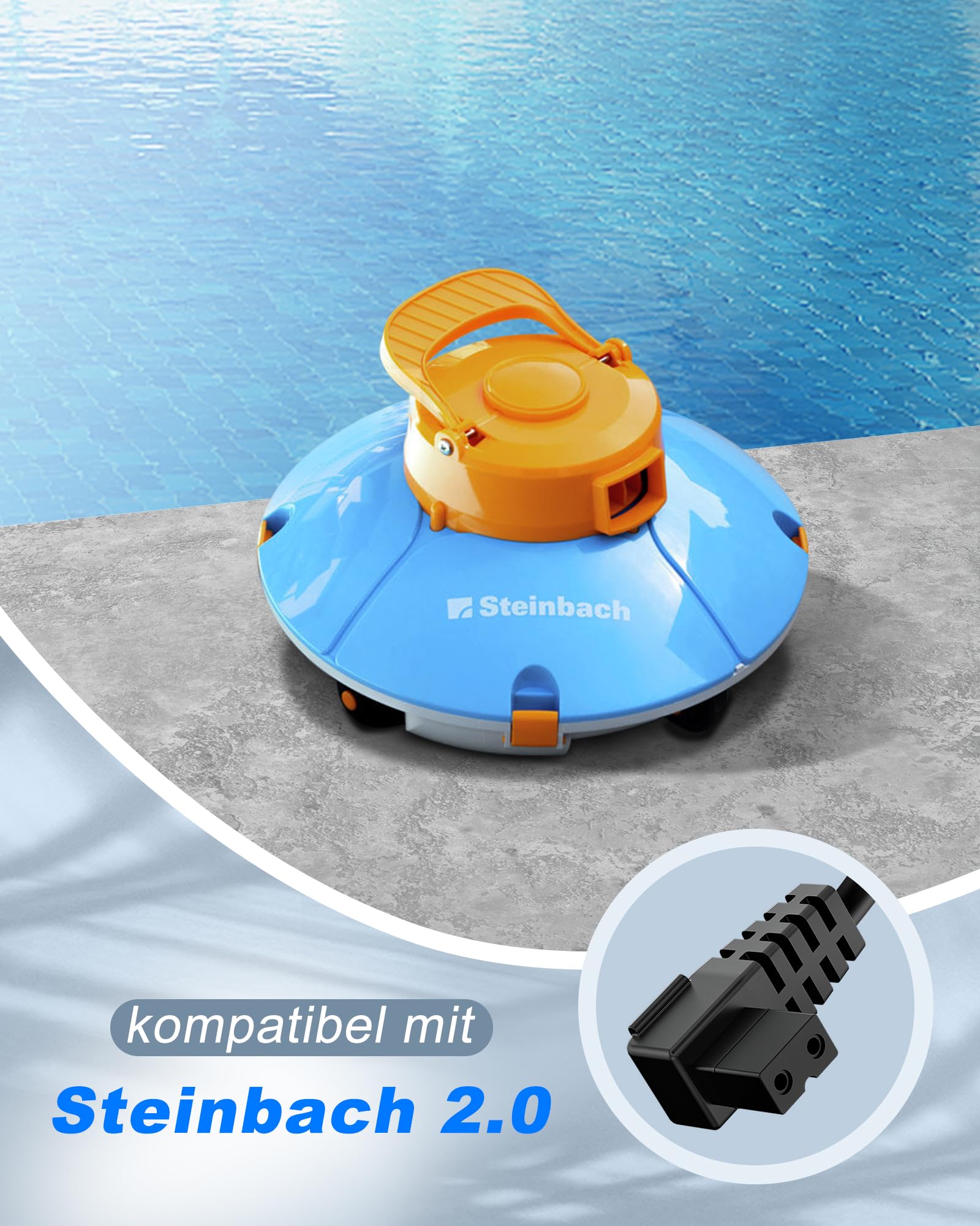 Ładowarka 12,6 V, kompatybilna z Steinbach Poolrunner 2.0