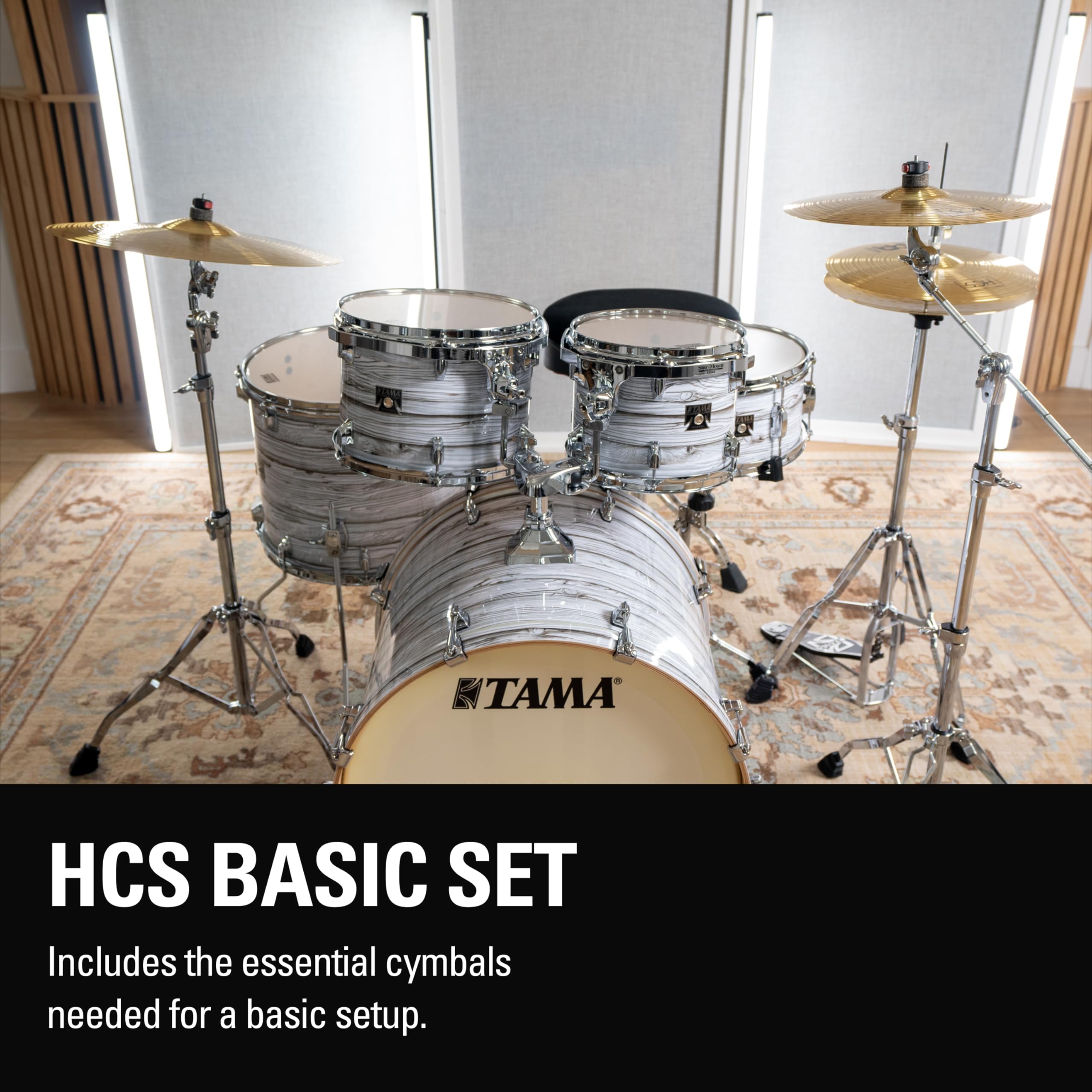 Meinl Cymbals HCS1418+14C HCS Caja de platillos con par de sombrero de 14 pulgadas, 18 pulgadas de choque/paseo y 14 pulgadas de accidente (vídeo)