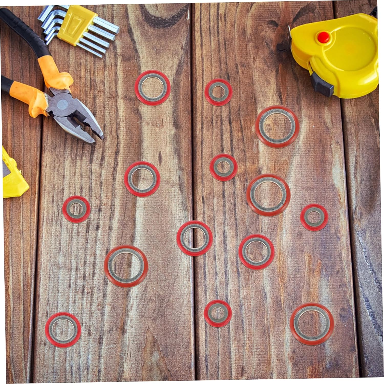 Air Conditioning Gasket Sealing Washers Auto Gaskets Seals Repair Kit Temperature Resistance