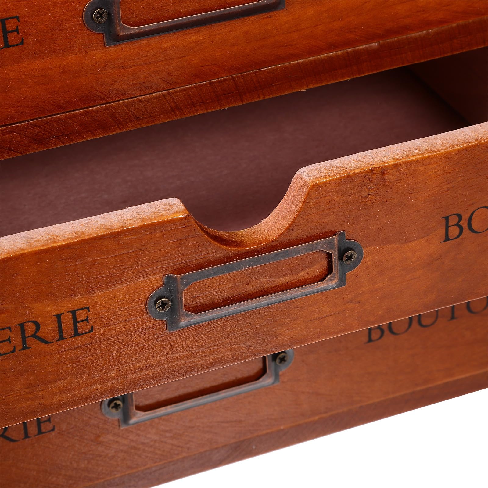 Angoily Scatola Porta Oggetti da Scrivania in Legno a 4 Cassetti | Scatola Porta Oggetti da Scrivania, Organizer Multi-livello Struttura a Cassetti, per Desktop