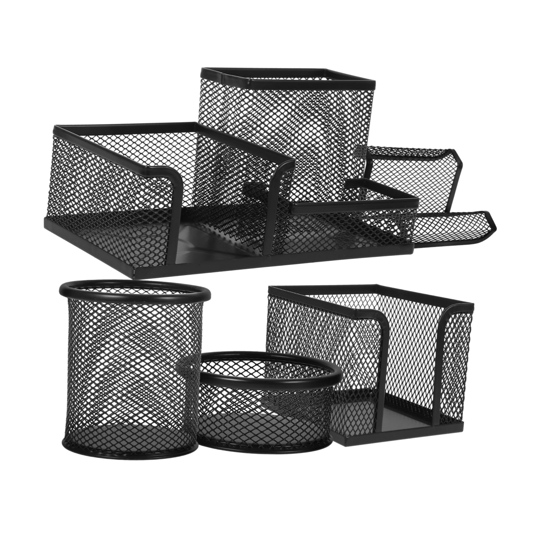 Kit Di Accessori Per Scrivania Da Ufficio Portapenne Con Design A Rete Organizer Per Penne Da Scrivania Portapenne in Ferro Materiale Scolastico