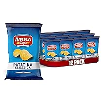 AMICA Chips | La Patatina Classica Originale, Snack Senza Glutine, Con Olio di Semi di Girasole, 12 pezzi x 200 gr