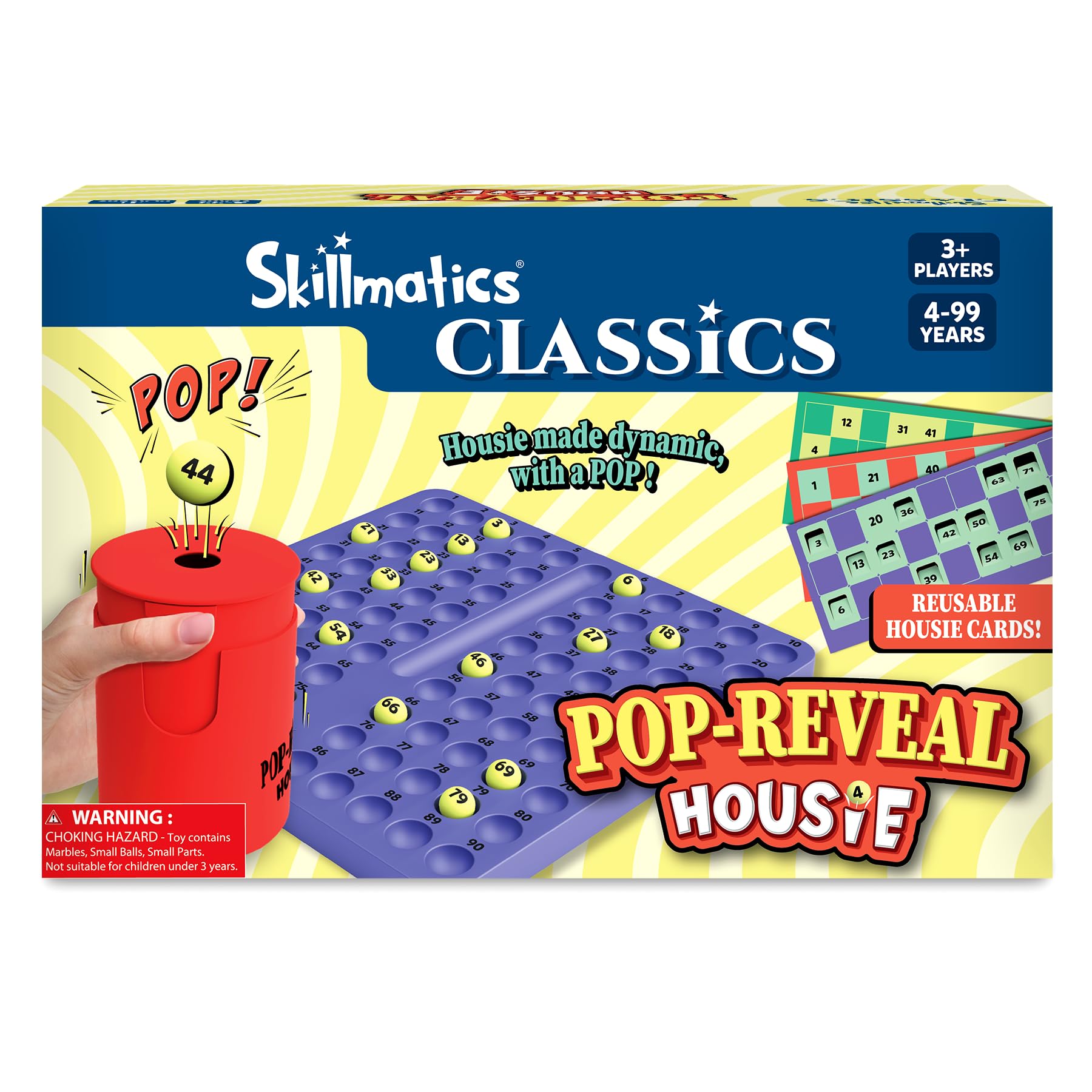 Skillmatics Pop-Reveal Housie - Classic Housie Game with a Fun Twist, Reusable Cards, Fun for Family Game Nights & Celebrations, Gift for Kids, Teens & Adults, Ages 4, 5, 6, & Up, 3+ Players-image-15