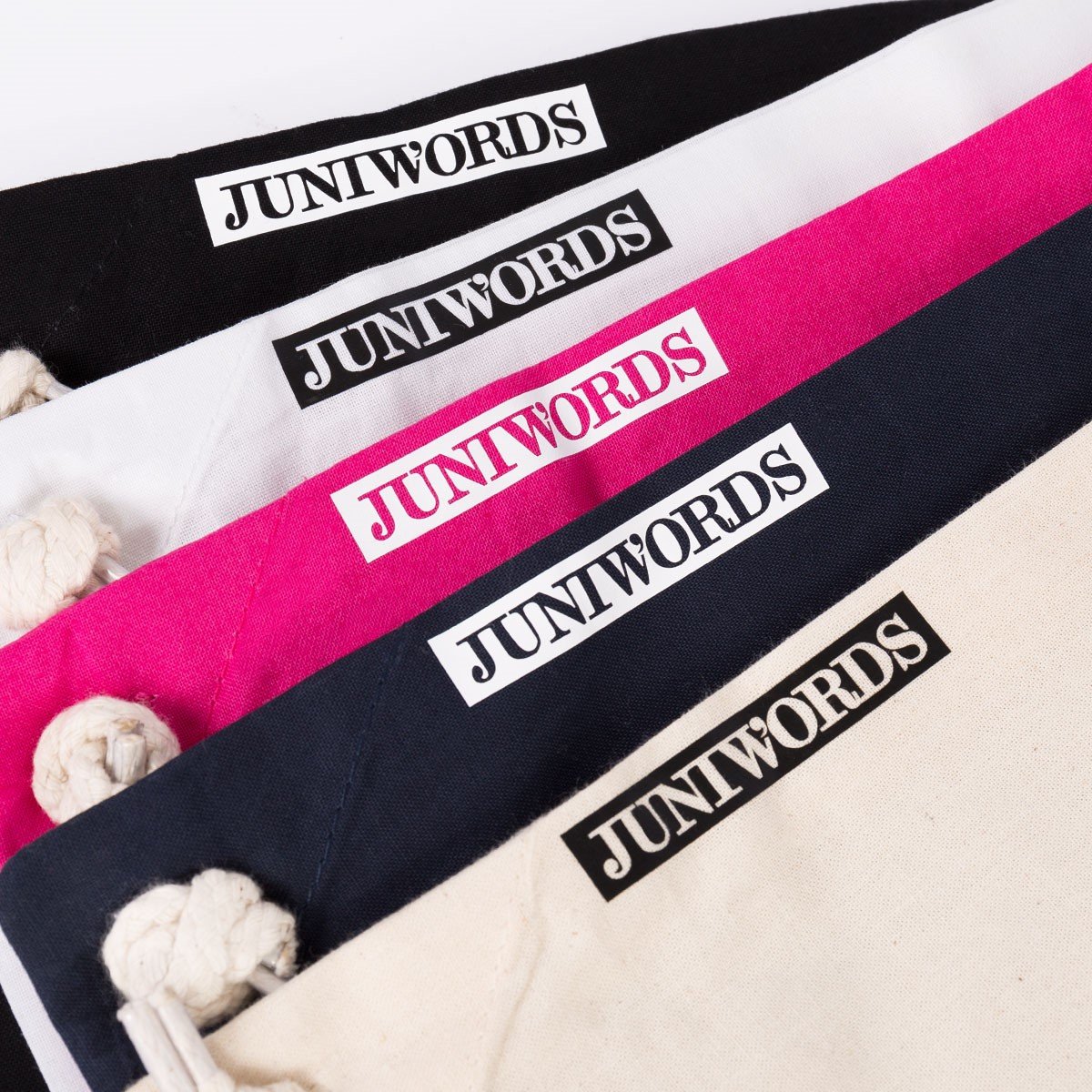 JUNIWORDS Jutebeutel Mit Spruch – „Du Musst Dir Schon Selbst Konfetti In Dein Leben Pusten!“ – Khaki/Weiß, 38x42 Cm