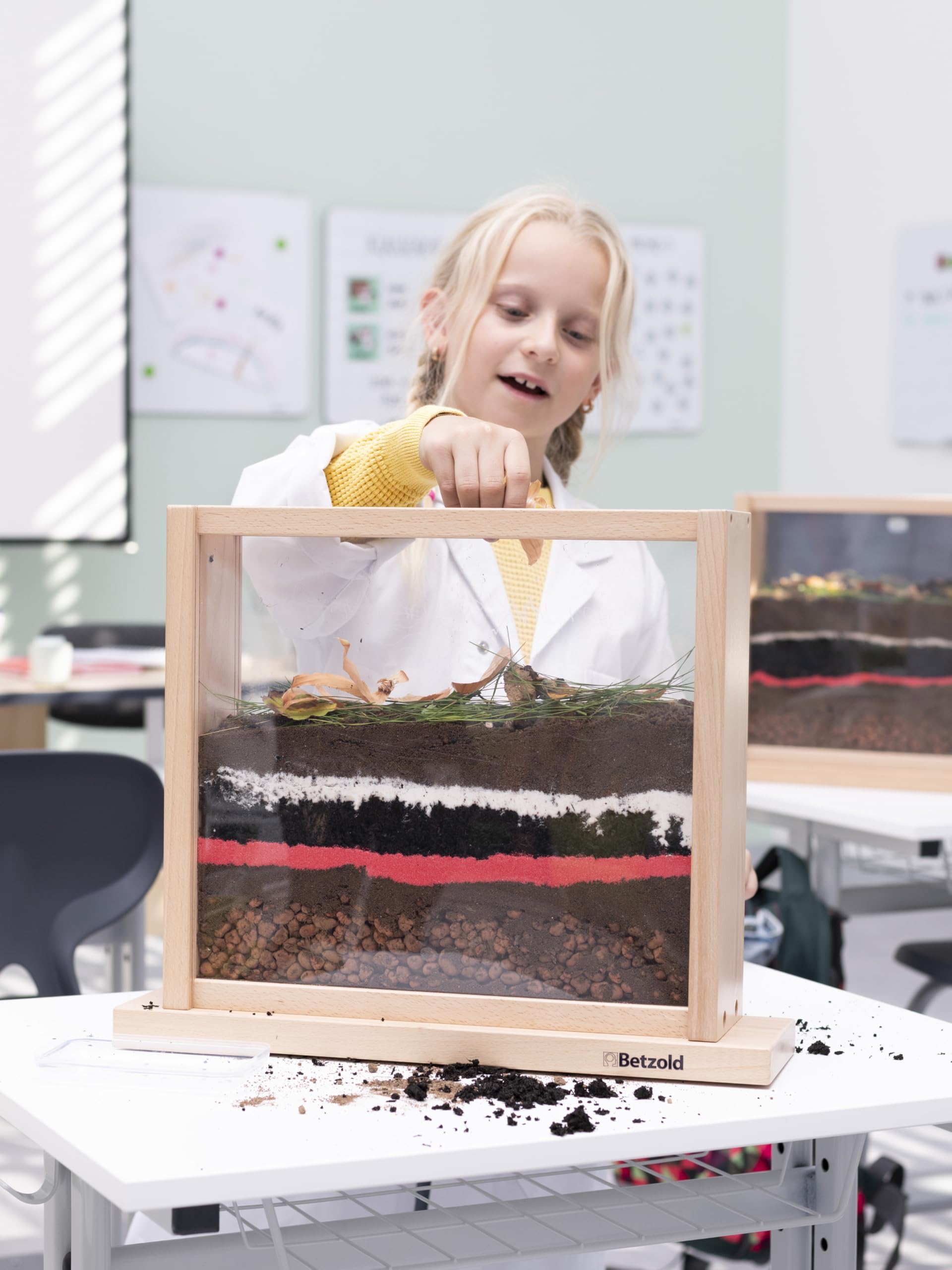 Betzold - Regenwurm-Beobachtungskasten - Grund-Schule Biologie-Unterricht