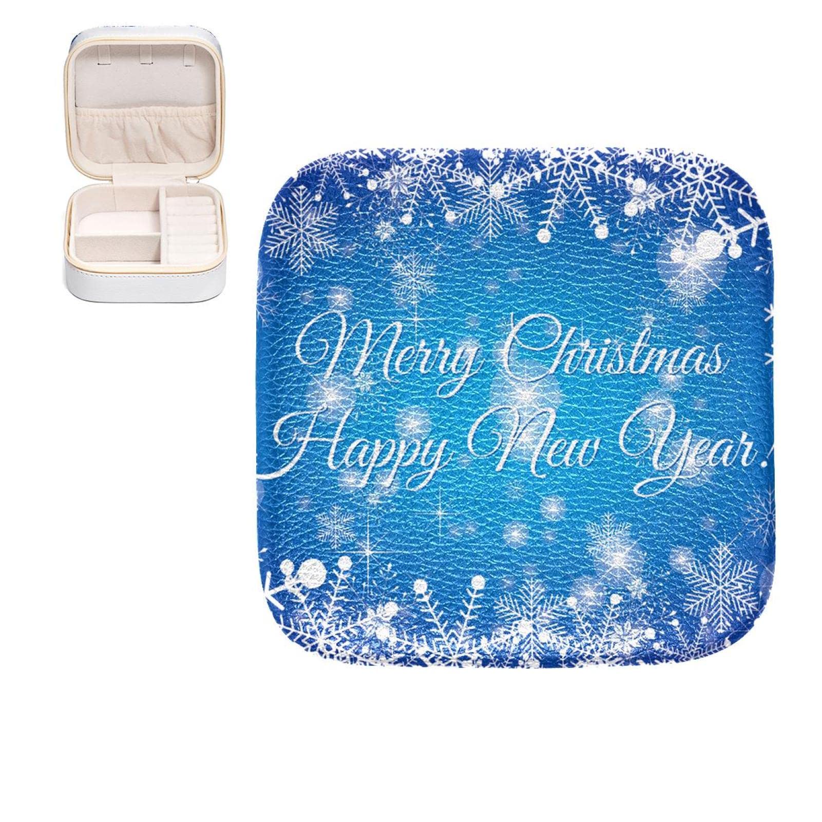 Boîte à bijoux fille flocon de neige bleu cadeau idéal 10.5 cm