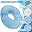 BlissTrends Donut Pillow Seat Cushion,Donut Chair Cushions for Postpartum Pregnancy & Hemorrhoids,Tailbone Pain Relief Cushion,Memory Foam Lifting Cushions for Office&Home Chairs (Light Blue)