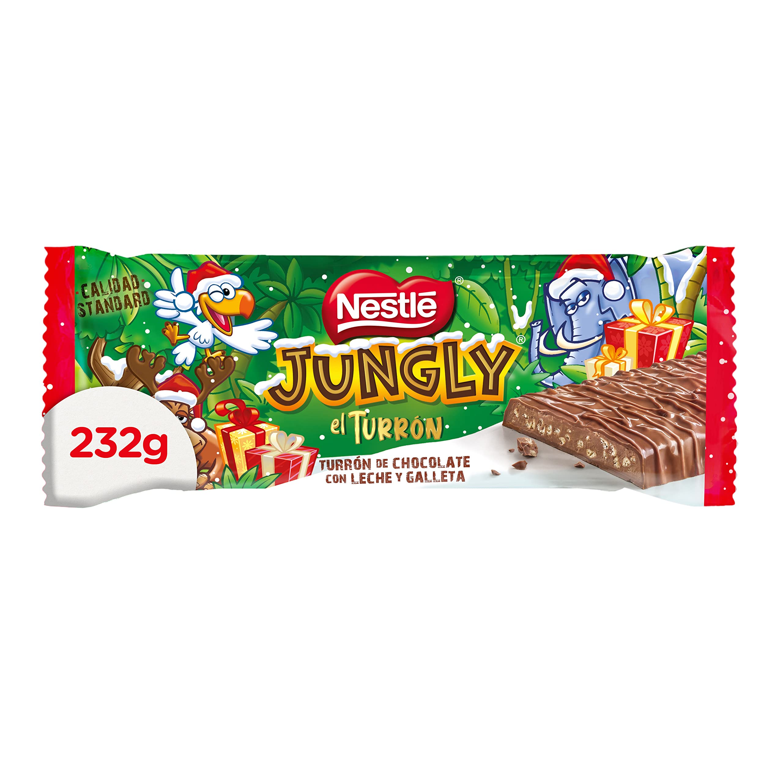 Nestlé Turrón Jungly chocolate con leche 12x232g