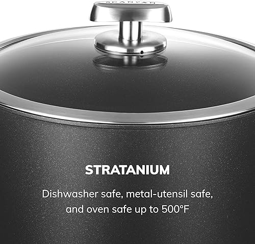 Miniatura 6 de SCANPAN Pro IQ - Horno holandés cubierto de 6.5 cuartos de galón, utensilios de cocina antiadherentes fáciles de usar, aptos para lavavajillas,