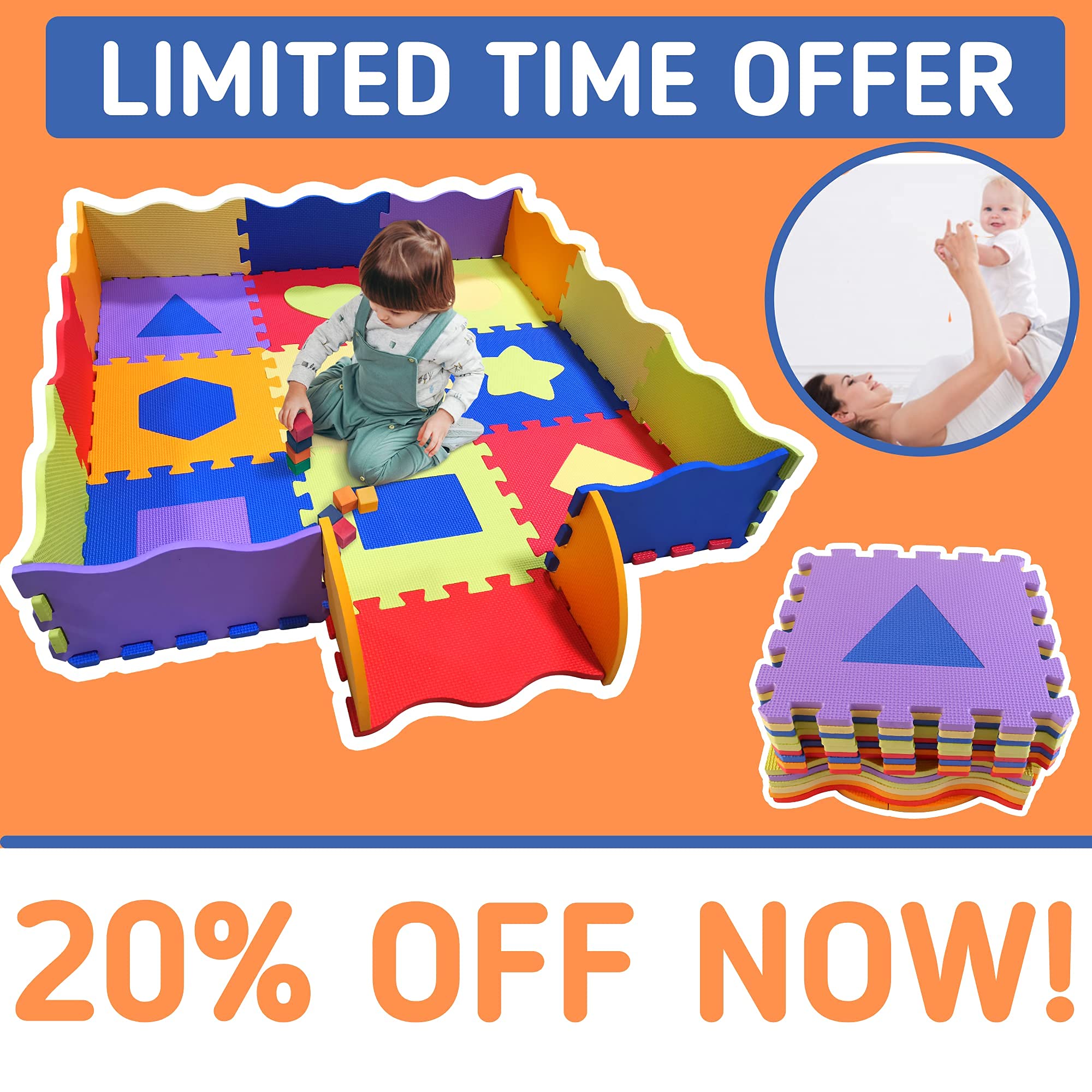 Buy Baby Foam Play Mat Mets British Safety Standards Thick Matting
