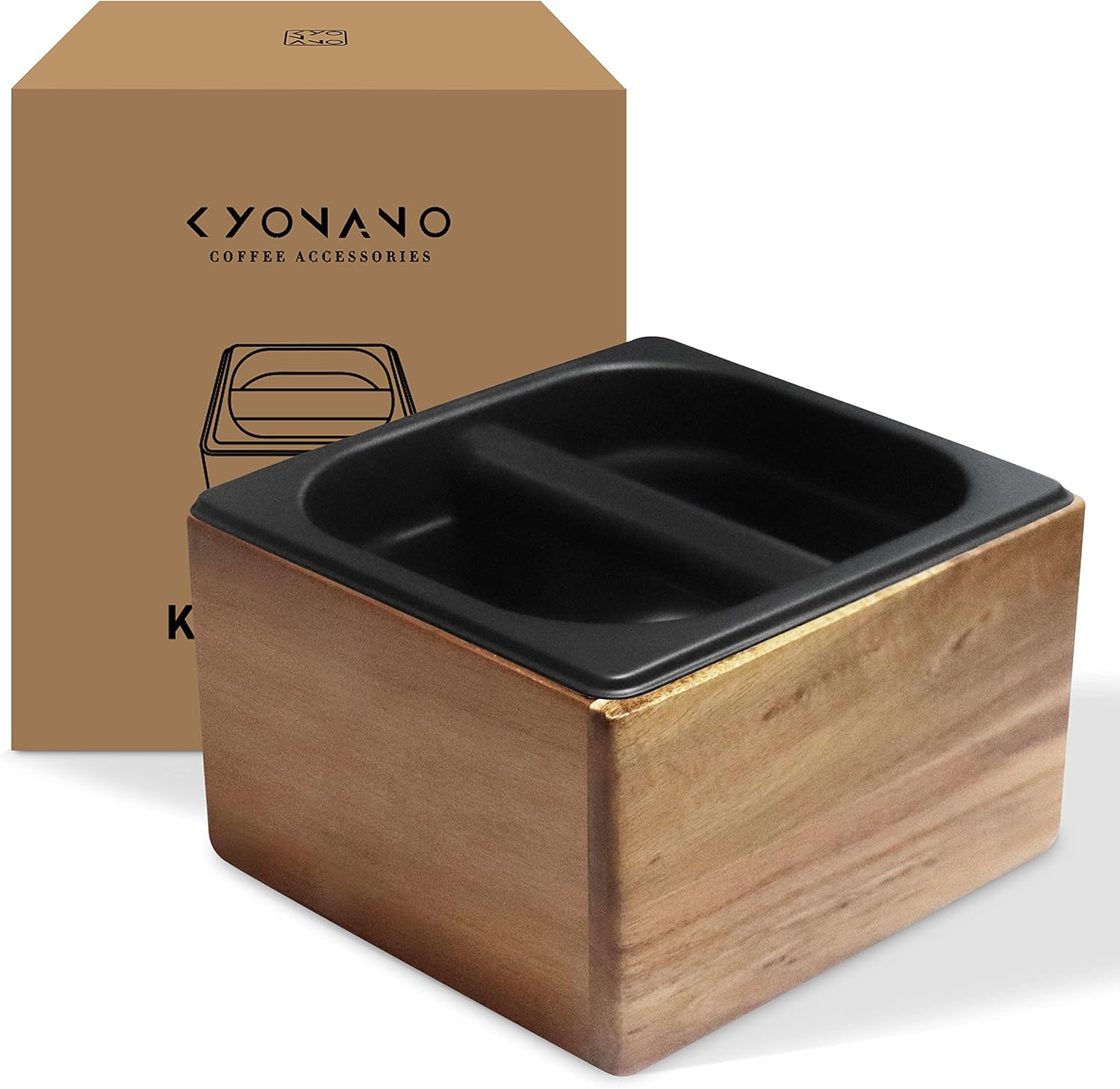 KYONANO Coffee Knock Box, Espresso Accessories, Coffee Knock Box with