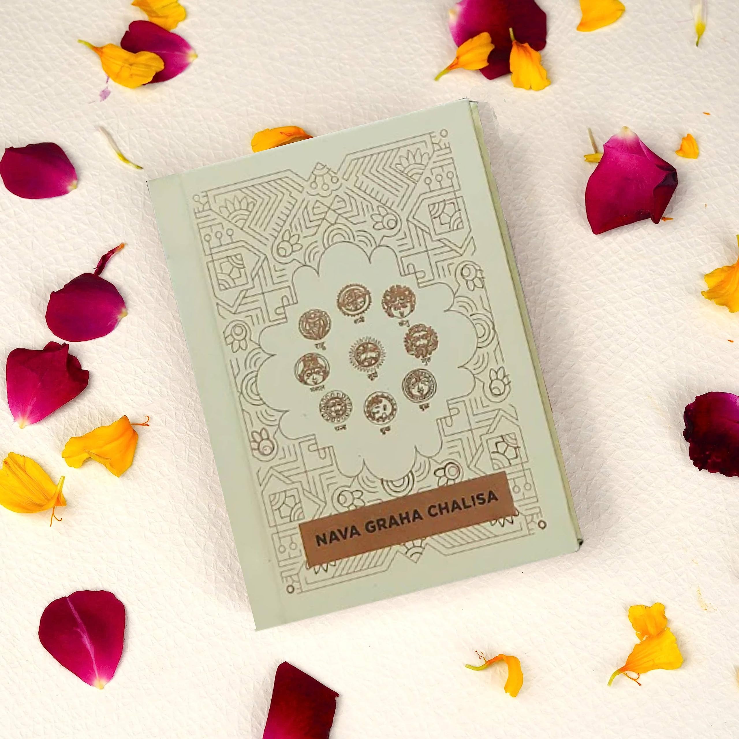 Navagraha Chalisa Book (Hindi, Roman Hindi / English), Without Hardbound Gift Case