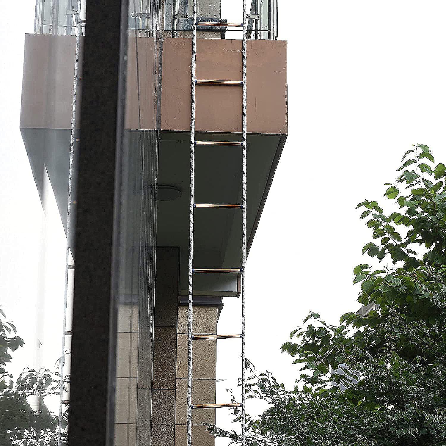 PHONME Escalera de Seguridad de Emergencia Cuerda de Escape 420 kg Gancho 3m