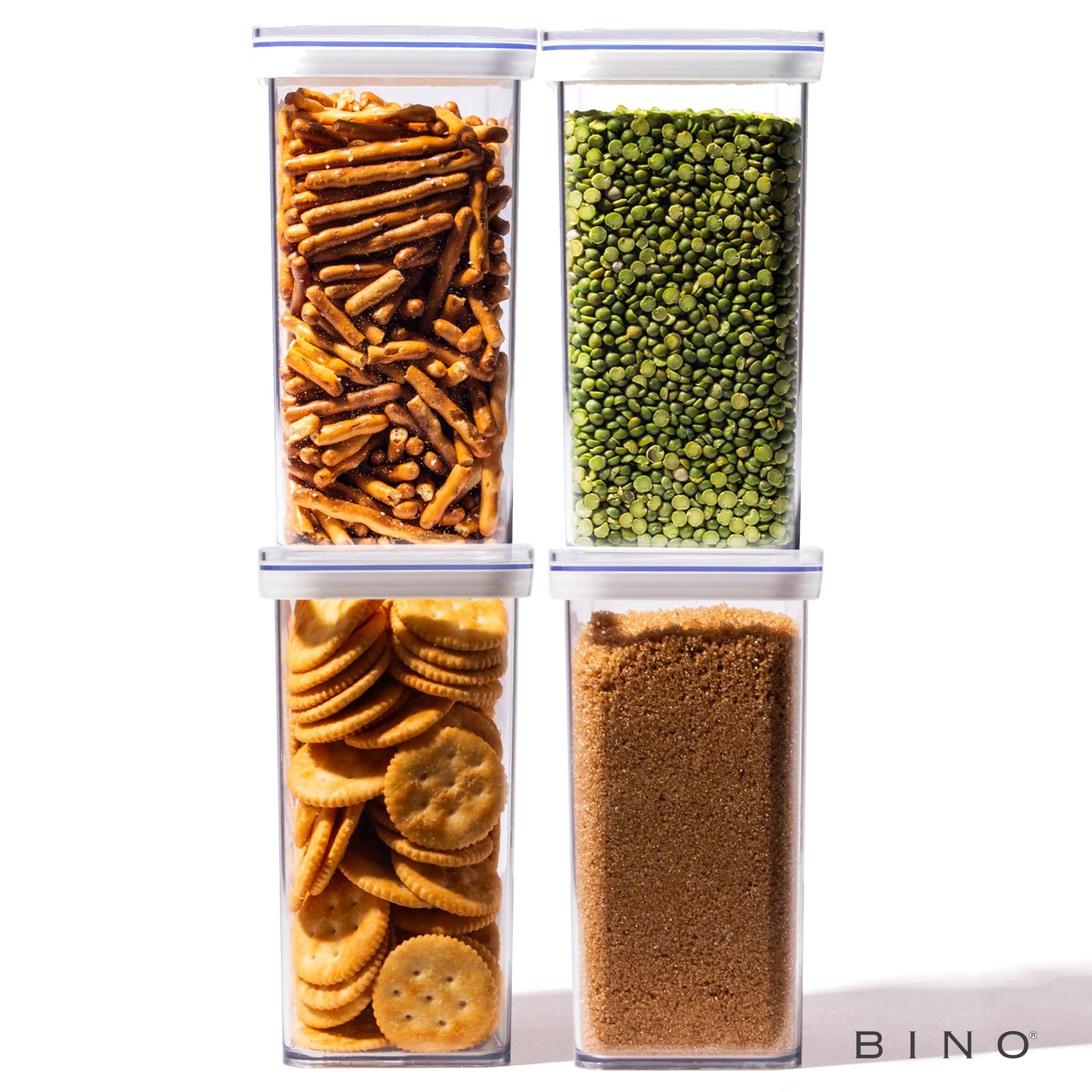 BINO Frischhaltedosen – 2,4 l | The Snap + Collection | luftdichte Vorratsdosen mit Deckel | Küche & Speisekammer Organisation | Küchenbehälter luftdicht