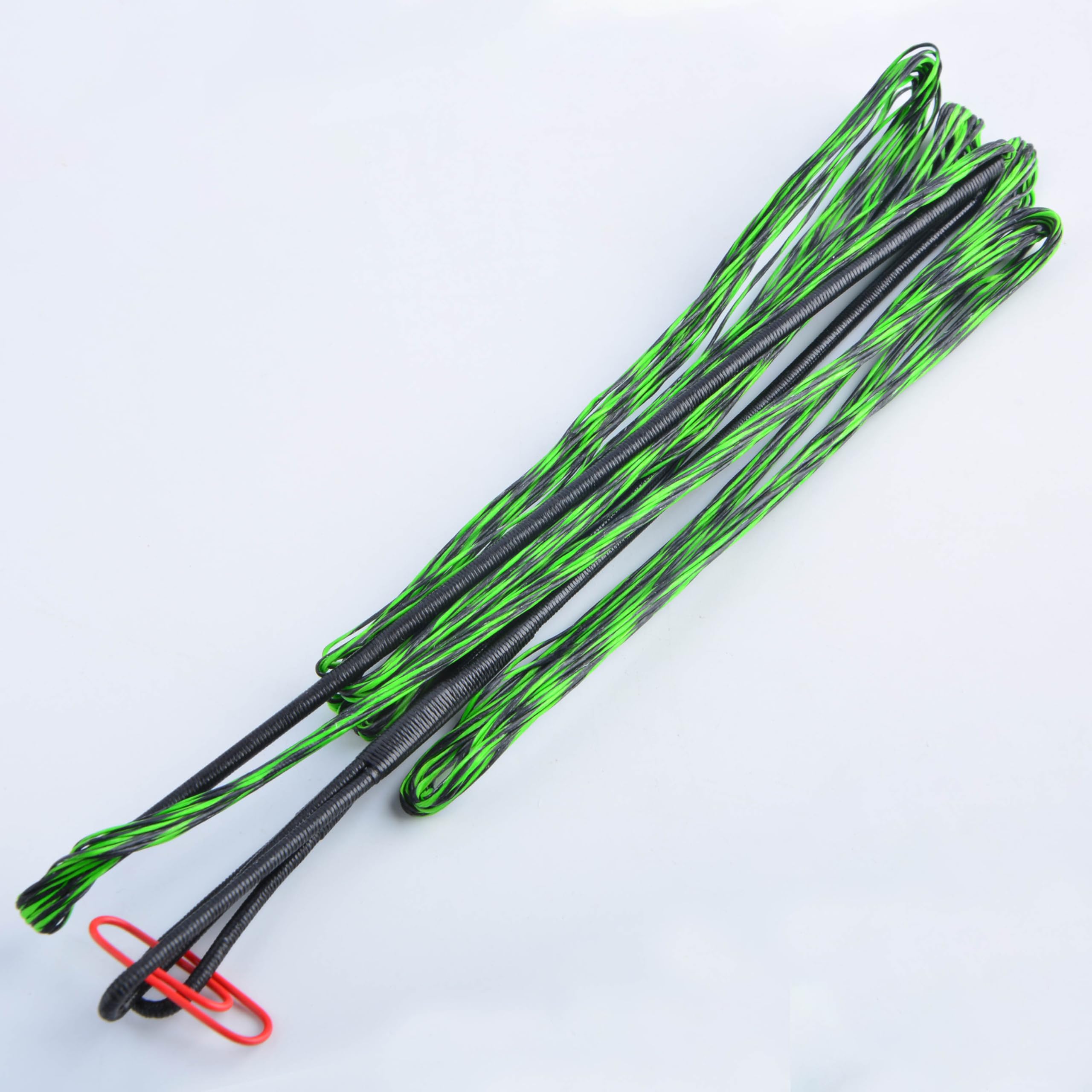 AMEYXGS Archery Dacron Bow String AMO 48-70inch Replacement Bowstring for Traditional and Recurve Bow 12/14/16 Strands (14 Strands-String Length 53 Inch-Black Green)
