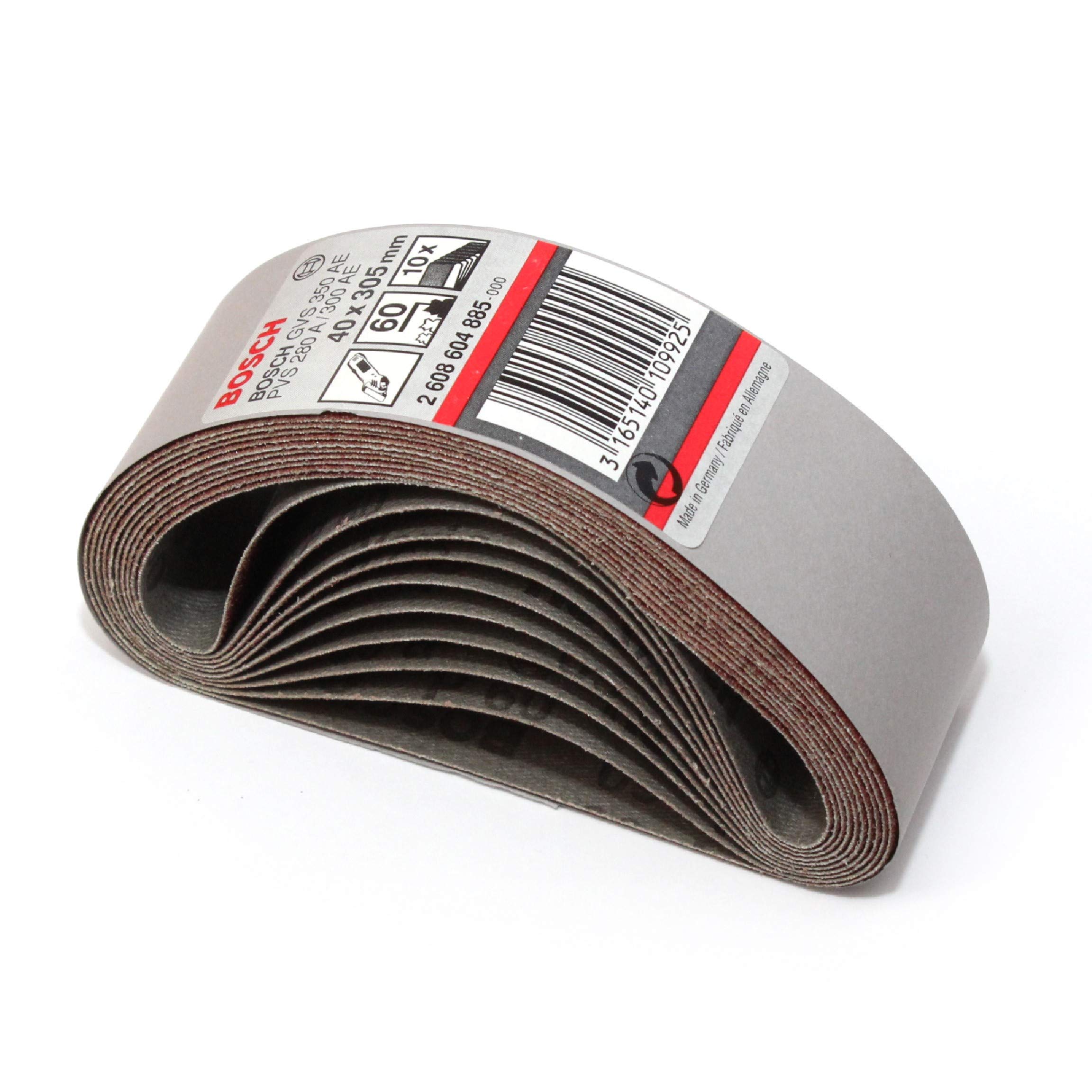 Schuurband 305 x 18 mm (12 x 0,7 inch), 40 stuks aluminiumoxide-schuurbanden (elk 10 korrelgroottes 100, 320, 600, 800) voor messenslijper M2 M3