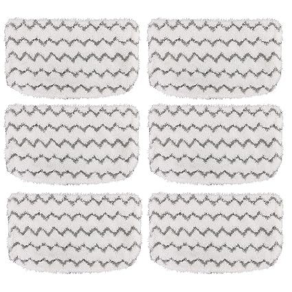 Tidy Monster 6 Pack Steam Mop Pads Microfiber Replacement Mop Pads Refills for Shark Steam Mop S1000, S1000A, S1000C, S1000WM, and S1001C