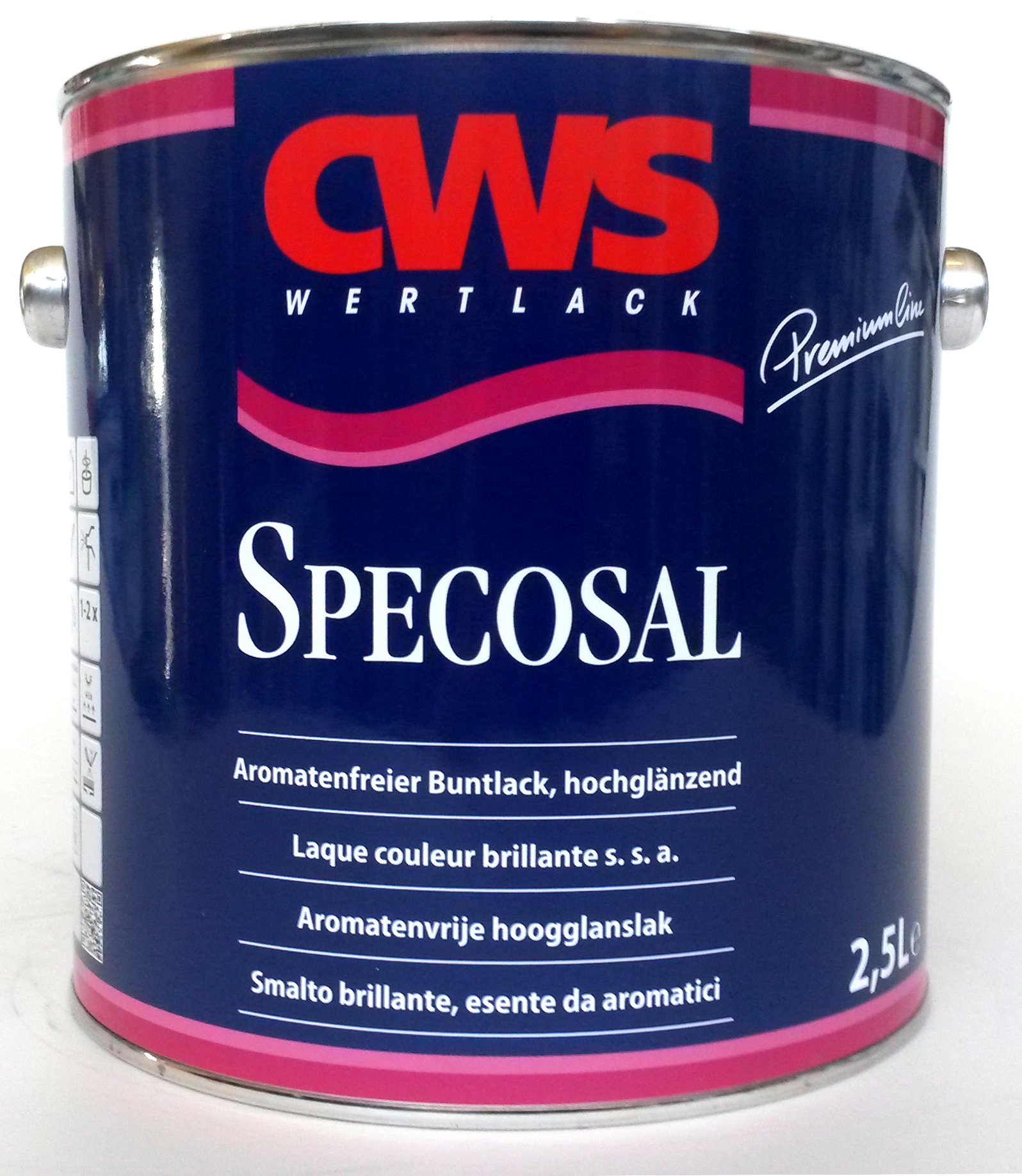 CWS specosal sepiabraun ral8014 brillante, 2,5L – Innovador, aromatenfreier, multicolor, acabado satinado barniz a especial – alquídicos Resina Base.