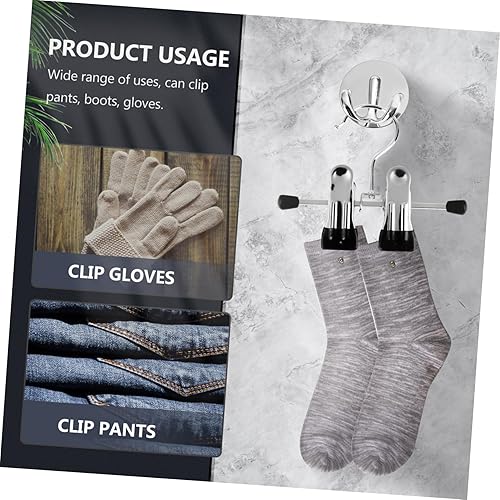 Miniatura 3 de Percha de gancho antideslizante para pantalones, colgador de ropa, 6 unidades, para colgar pantalones, soporte para botas, gancho antideslizante,