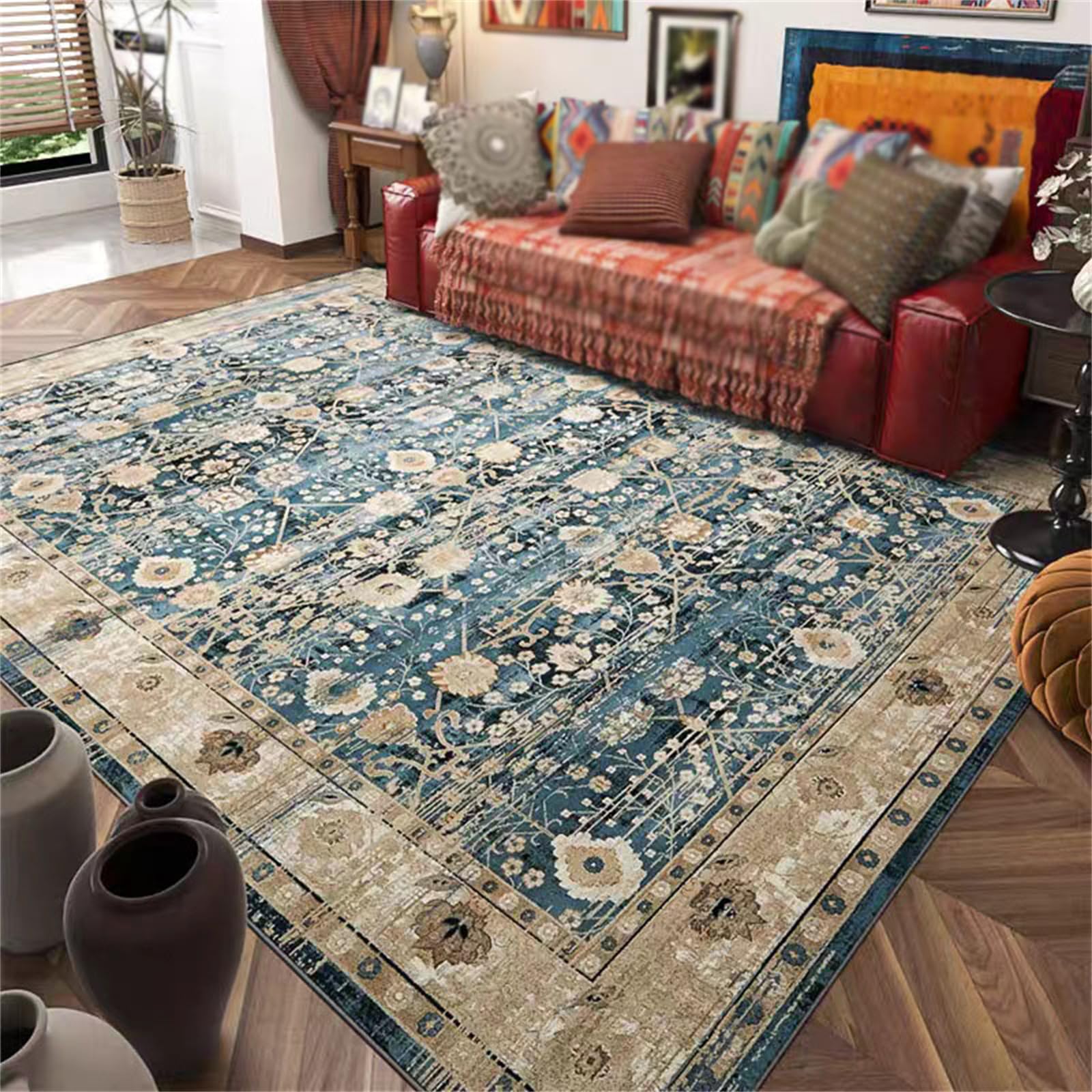 Alfombra Calefactora De Grafeno para Suelo con Temporizador | Alfombra Calefactora De Calentamiento Rápido Calentador De Pies Calentador Para Salón, Dormitorio Y Oficina