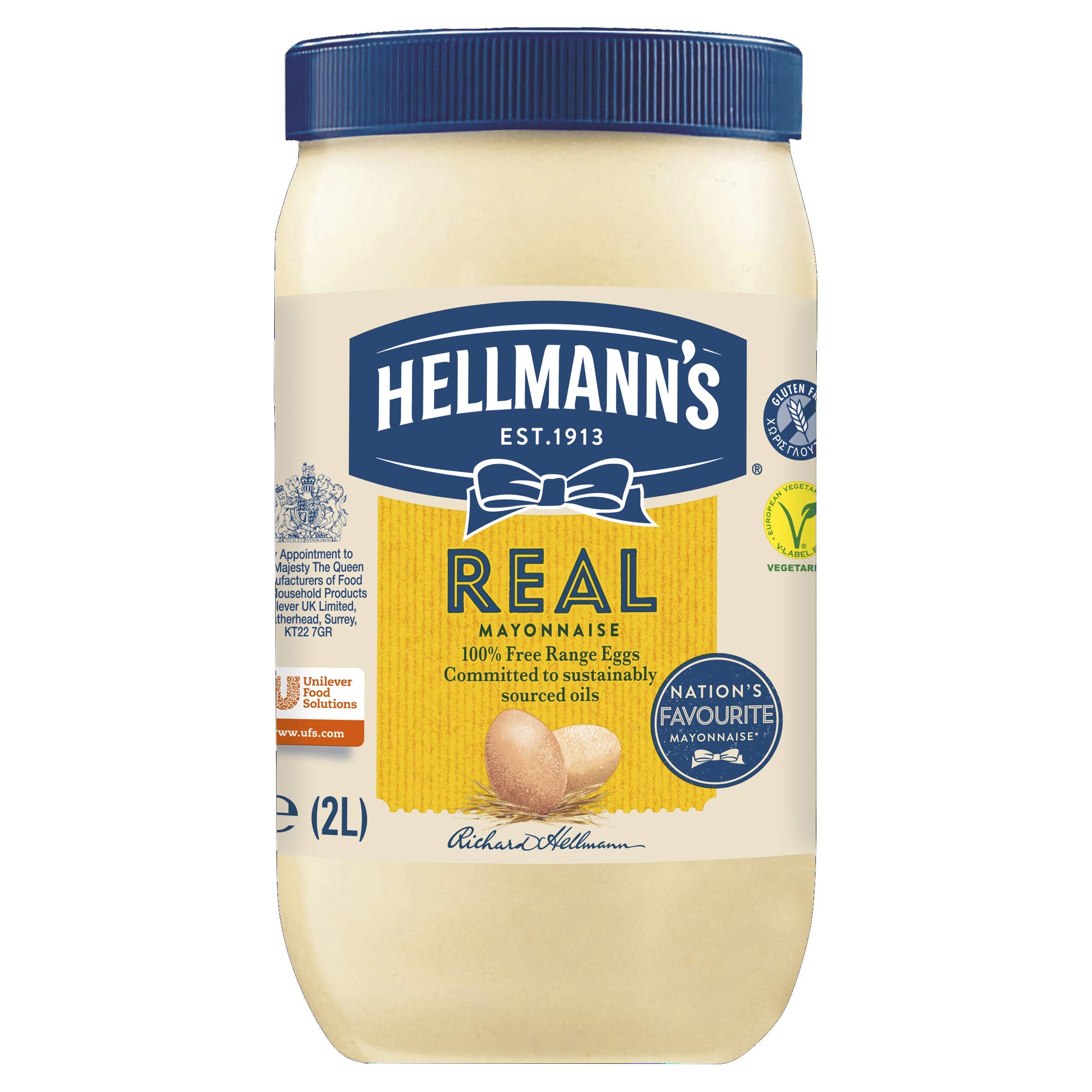 Hellmann's Real Mayonnaise, 2 Litres