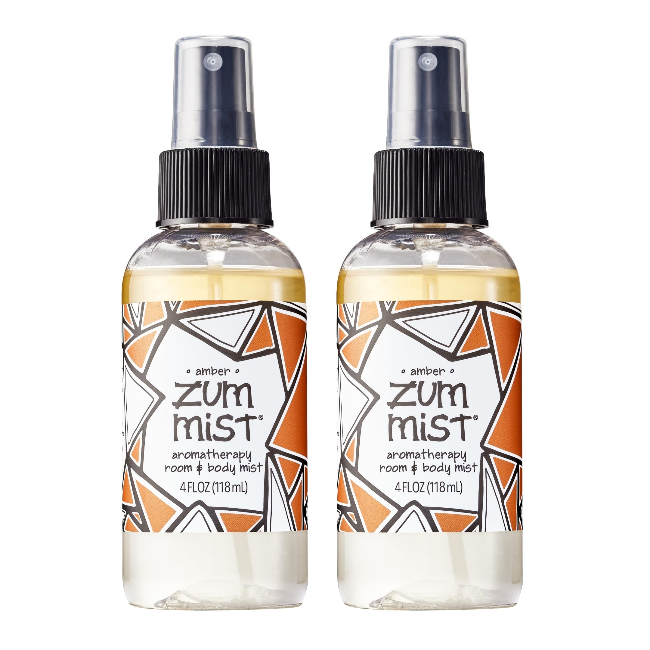 Zum Indigo Wild Mist Room & Body Spray - Aromatherapy Essential Oil Spray - Natural Body Mist & Room Spray - Amber Scent - 4 fl oz (2 Pack)