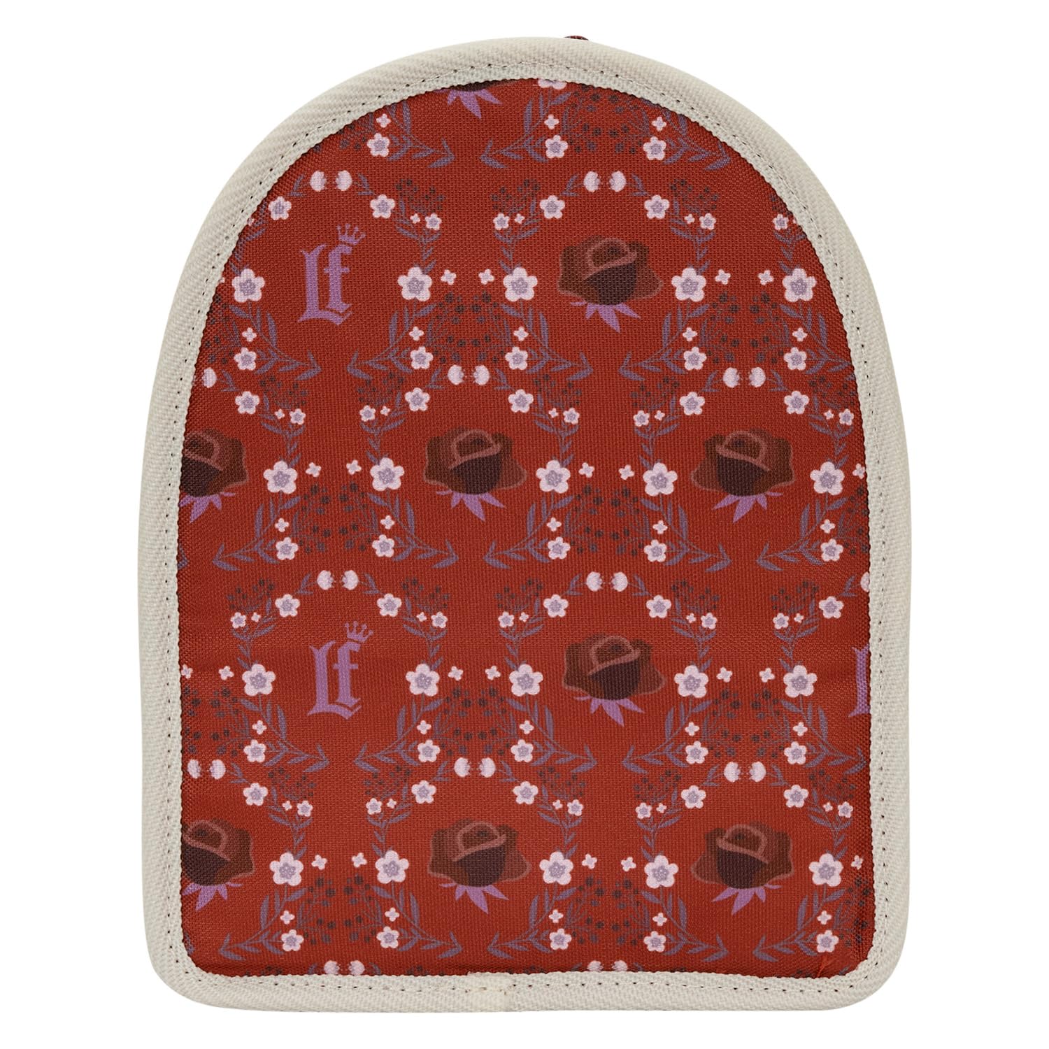 Loungefly Cream & Red Floral Light-Up Mini Backpack Insert Organizer