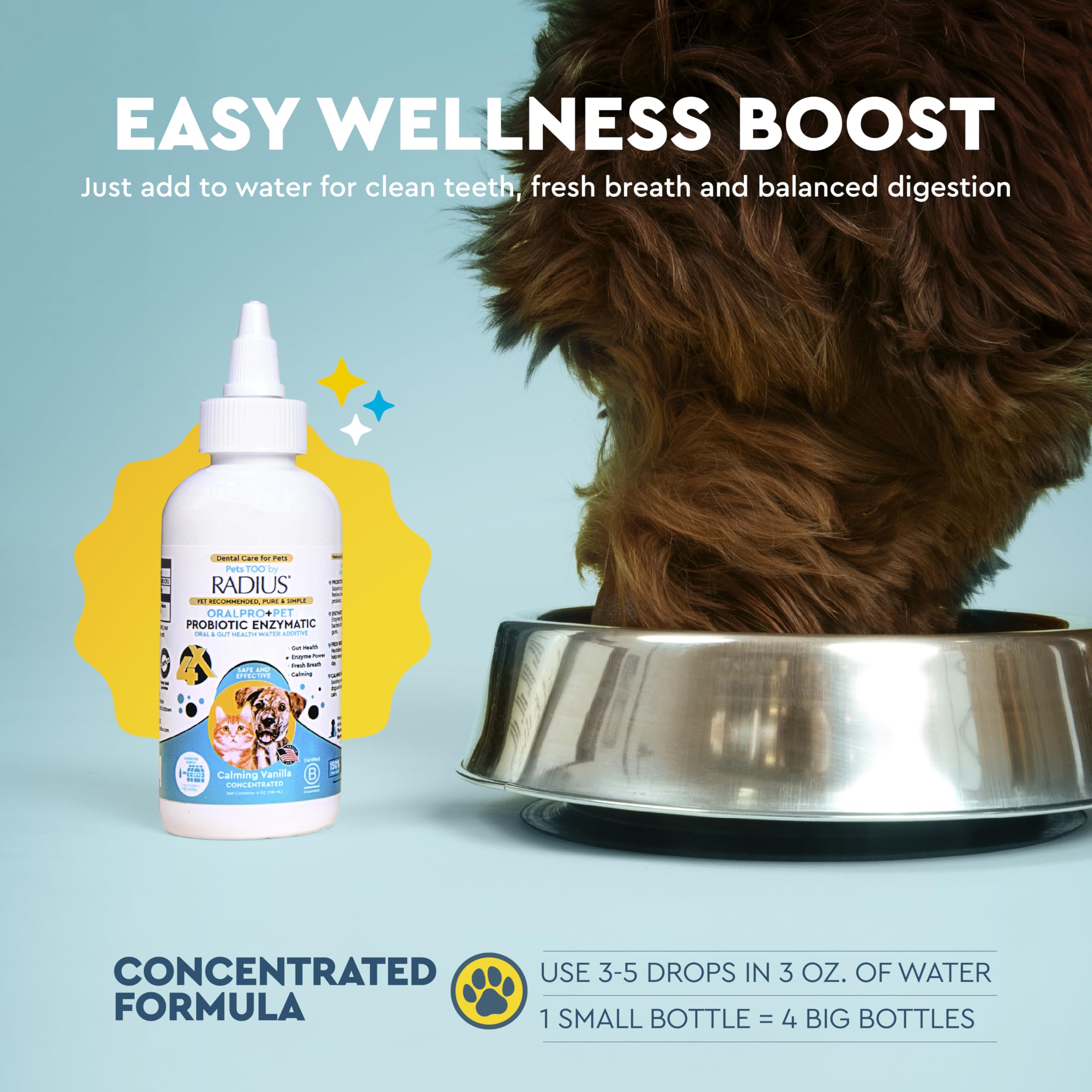 RADIUS OralPro+ Pet Probiotic Dental Water Additive (Enzymatic) - image 7