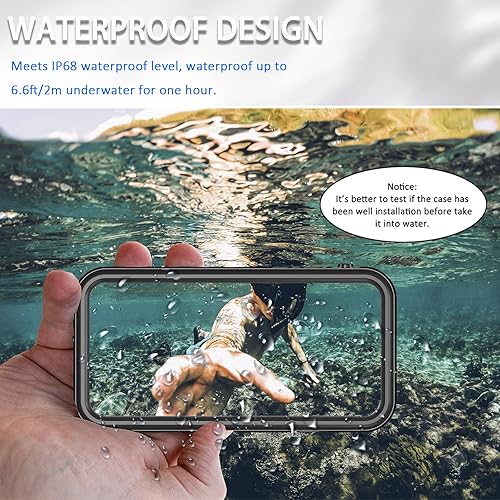 Miniatura 2 de Miimall Funda impermeable compatible con Samsung Galaxy S23, S23 lente y protector de pantalla integrados impermeable de cuerpo completo, resistente