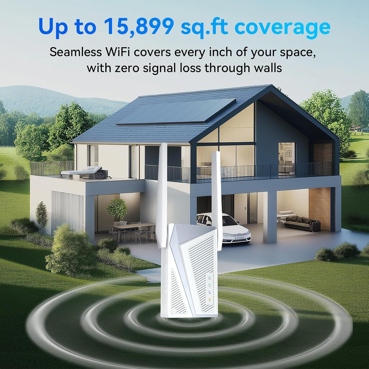 2026 WiFi Extender Signal Booster, 15,899 Sq. Ft Internet Repeater for Home