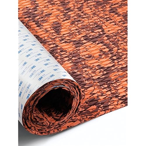 Fullfire Boat Flooring EVA Foam Decking Sheet, Camo Marine Flooring with Self-Adhesive Backing Marine Carpet for Boats Yacht Kayak RV Floor 94" x 47"/24"/16"
