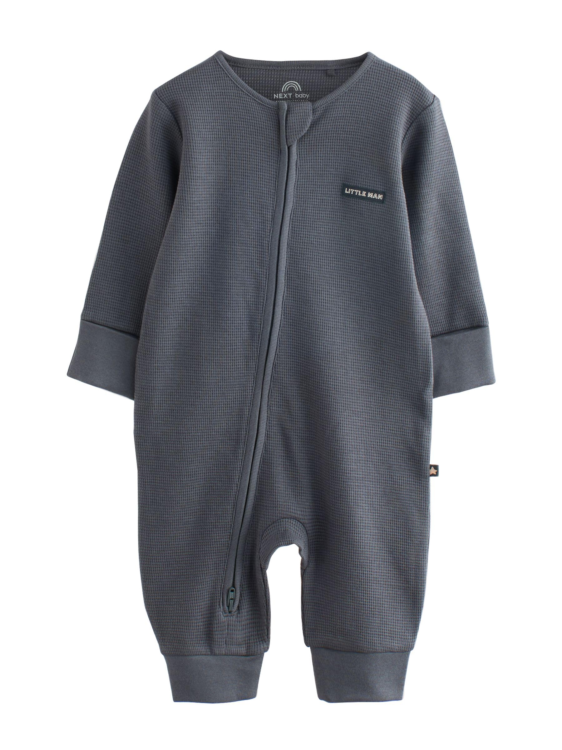 NEXT Bambini Confezione da 4 Tutine per Neonati con Zip bidirezionale