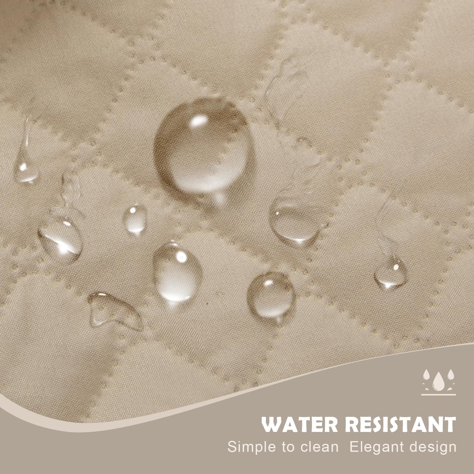 Lydevo Copridivano Impermeabile Copridivano 3 Posti con Braccioli per Animali Salvadivano Antigraffio Copridivano Trapuntato per Gatto Cani,Beige