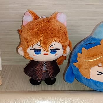 CALEMBOU Anime Plush Keychain for Backpack, 4