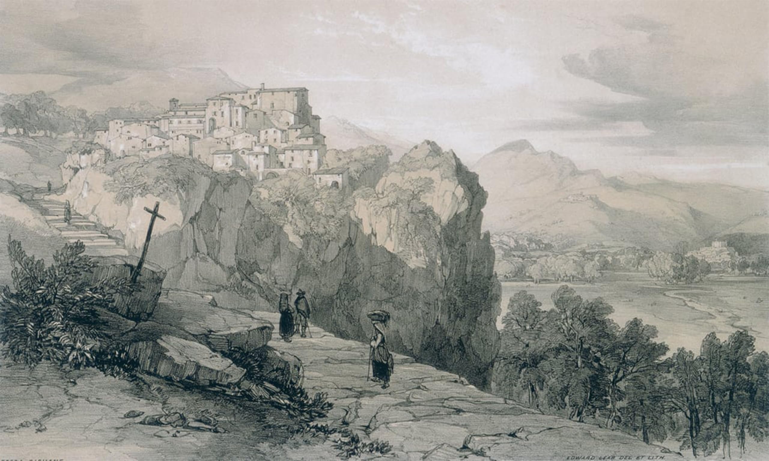 Vues de Rome Poster Image Déco Tableaux Toile Edward Lear 60x90 - 5