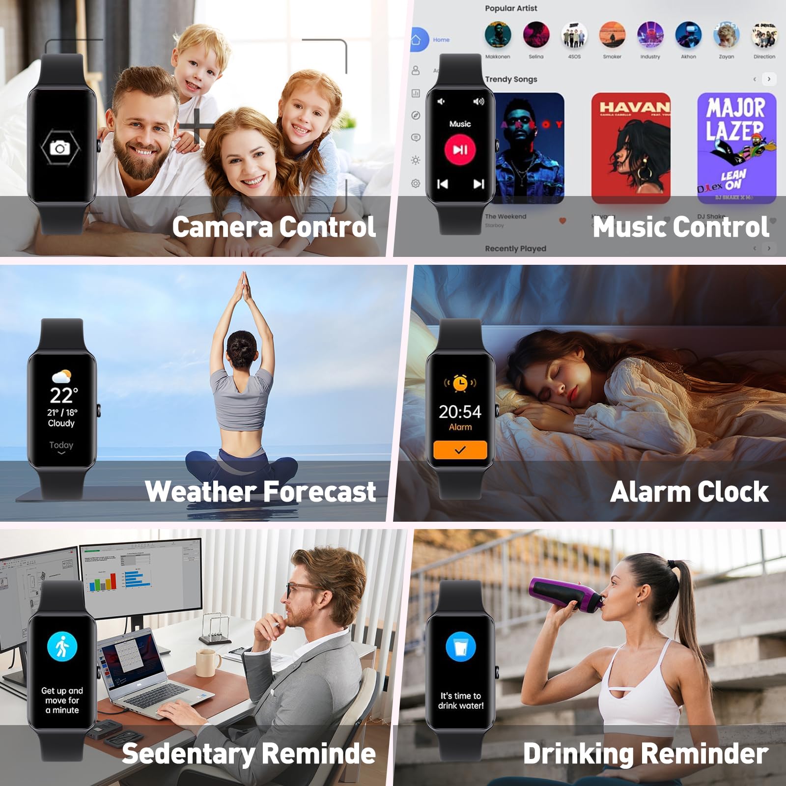 Fitness Tracker (nero)