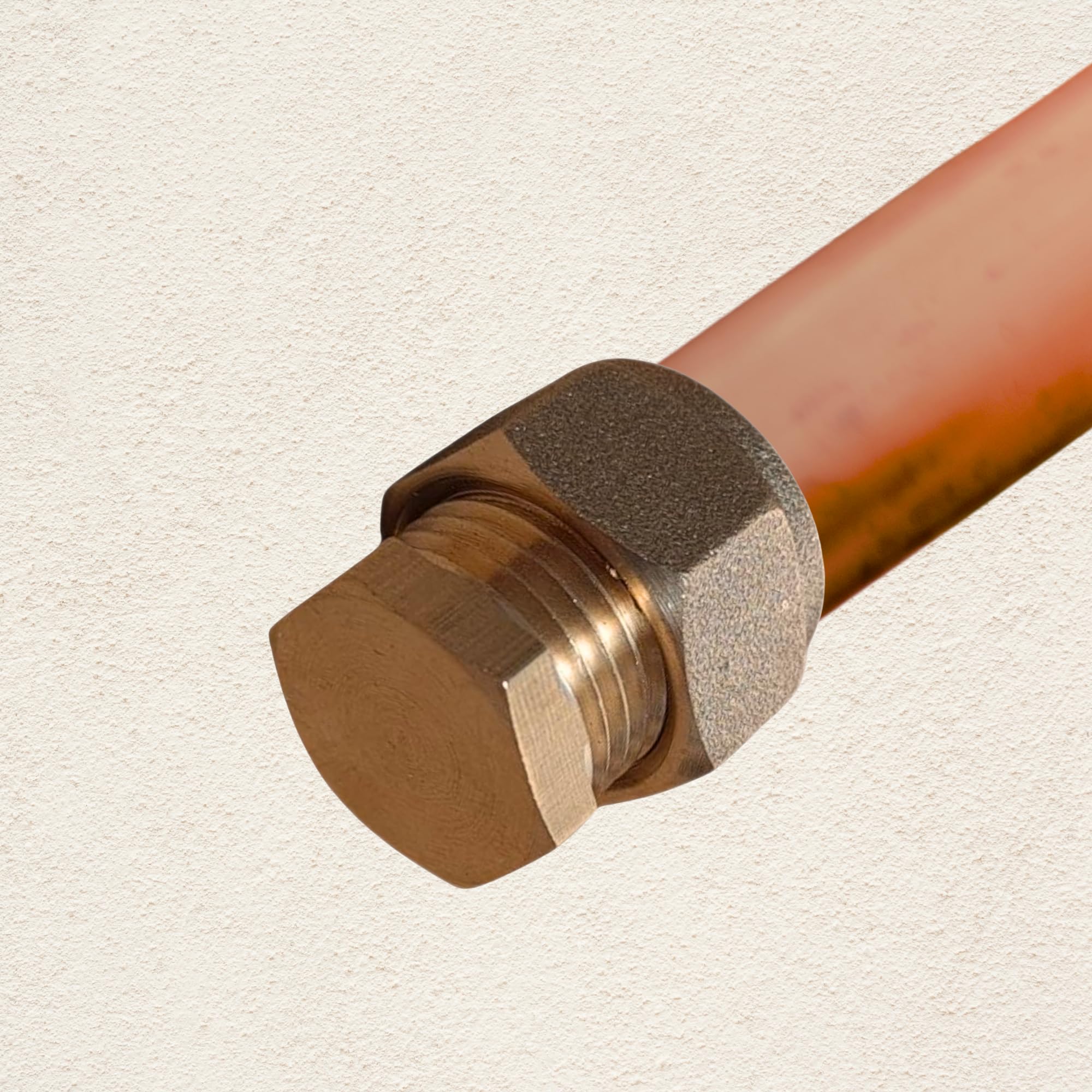 Lot de 5 butées de compression en laiton 8 mm | Pas de soudure nécessaire | Bouchon vierge pour tuyau en cuivre de 8 mm
