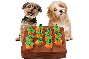 Interactive Dog Carrot Patch: Hide and Seek Puzzle Toy to Satisfy Your...