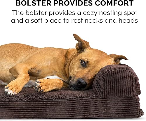 Miniatura 10 de Furhaven Cama para perro. Sofá estilo tradicional terapéutico. Sofá cama de lujo de sala para mascotas con funda extraíble, para perros y gatos