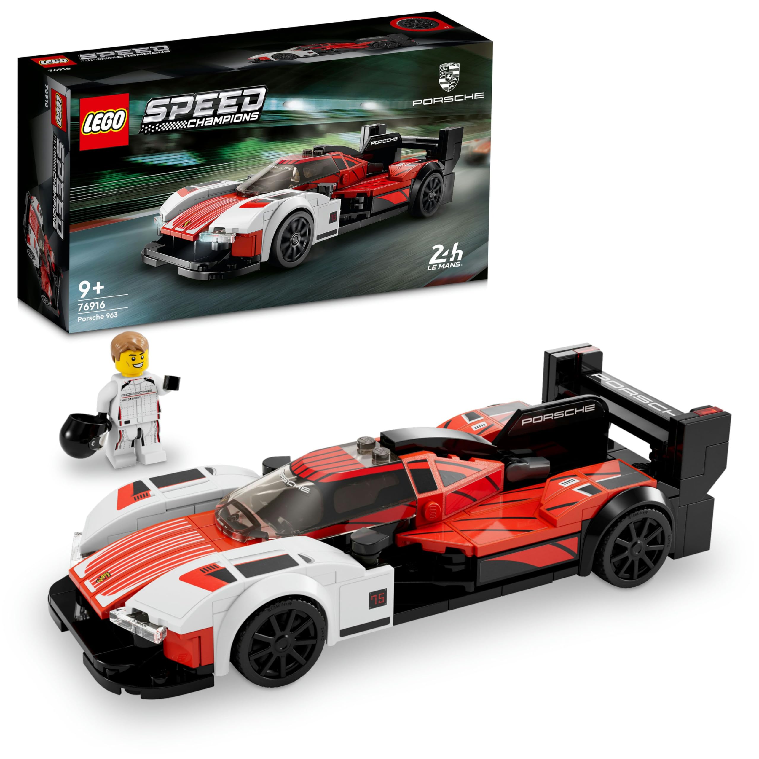 LEGO Speed Champions Porsche 963 76916-9 Yaş ve Üzeri Çocuklar