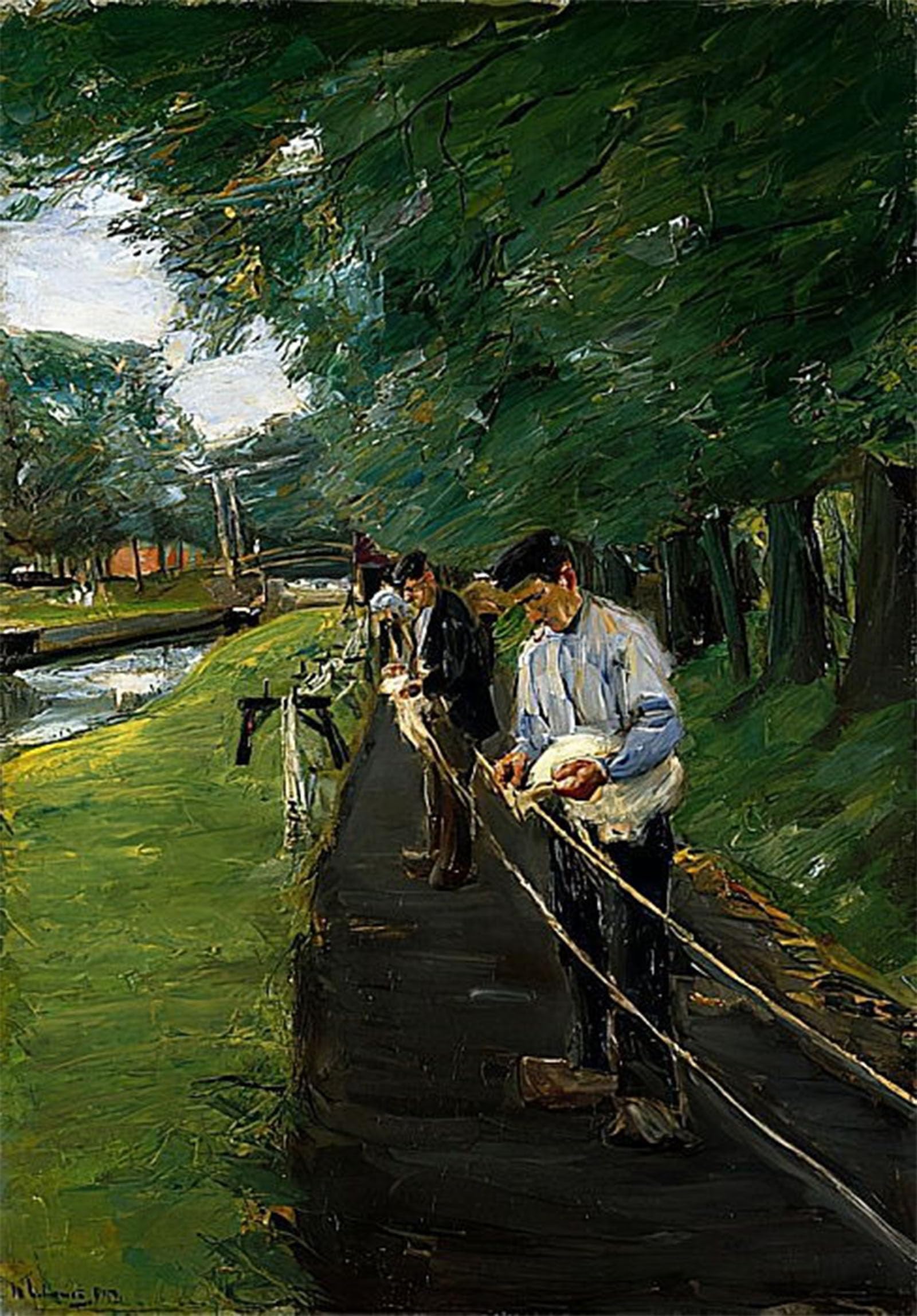 POSTERIIk Vintage Classic Picture Landscape Artwork The Ropewalk in Edam by Max Liebermann Portrait Canvas Painting for Office Home Decor 60x90cm