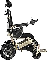 Vista 4 de Silla de ruedas eléctrica reclinable, ligera, de primera calidad, silla de ruedas eléctrica reclinable automática