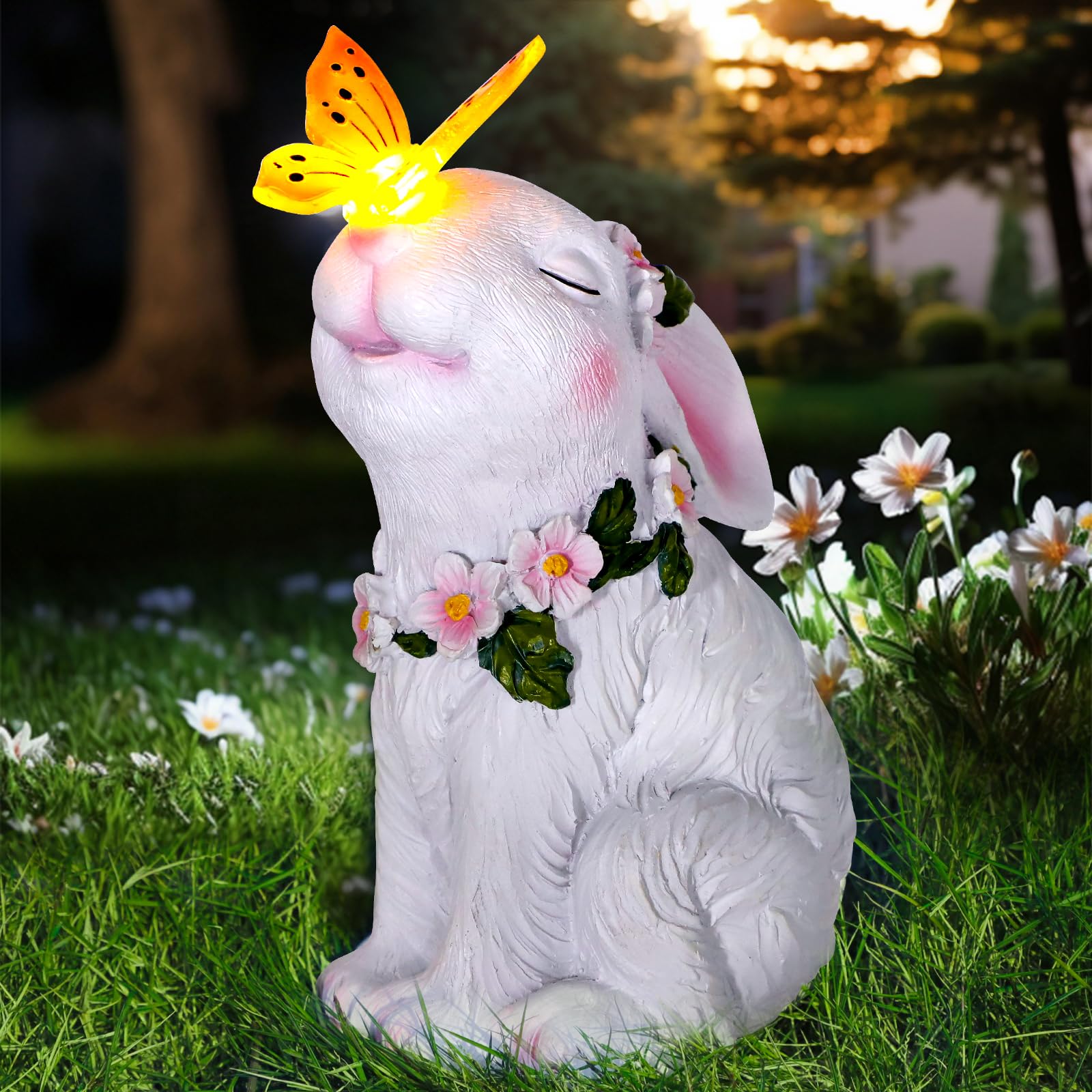 Lanterne décorative solaire en forme de lapin, lampe solaire d'extérieur pour jardin et pelouse | Leroy Merlin Lanterne décorative solaire en forme de lapin, lampe solaire d'extérieur pour jardin et pelouse | Leroy Merlin