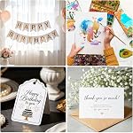 White Cardstock 8.5×11, 40 Sheets Heavyweight Card Stock, 65lb Thick Printer Paper for Printing, Crafts, Scrapbooking, Business Cards, Invitations, DIY Projects