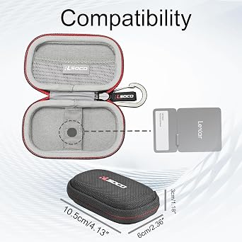 Hard Case for WD_BLACK C50 Game Drive & for SABRENT External SSD(Case Only)