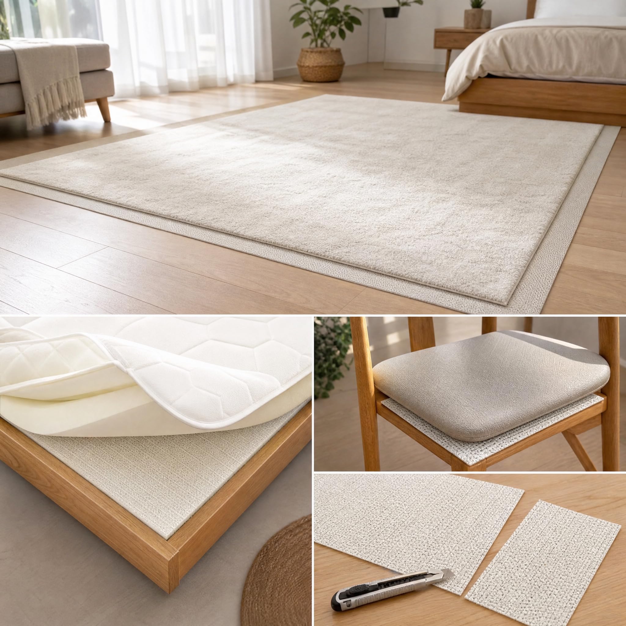 Tapis Antidérapant Découpable, 0,7 mm, 3m*2m (Tatami/Grande Tapis)