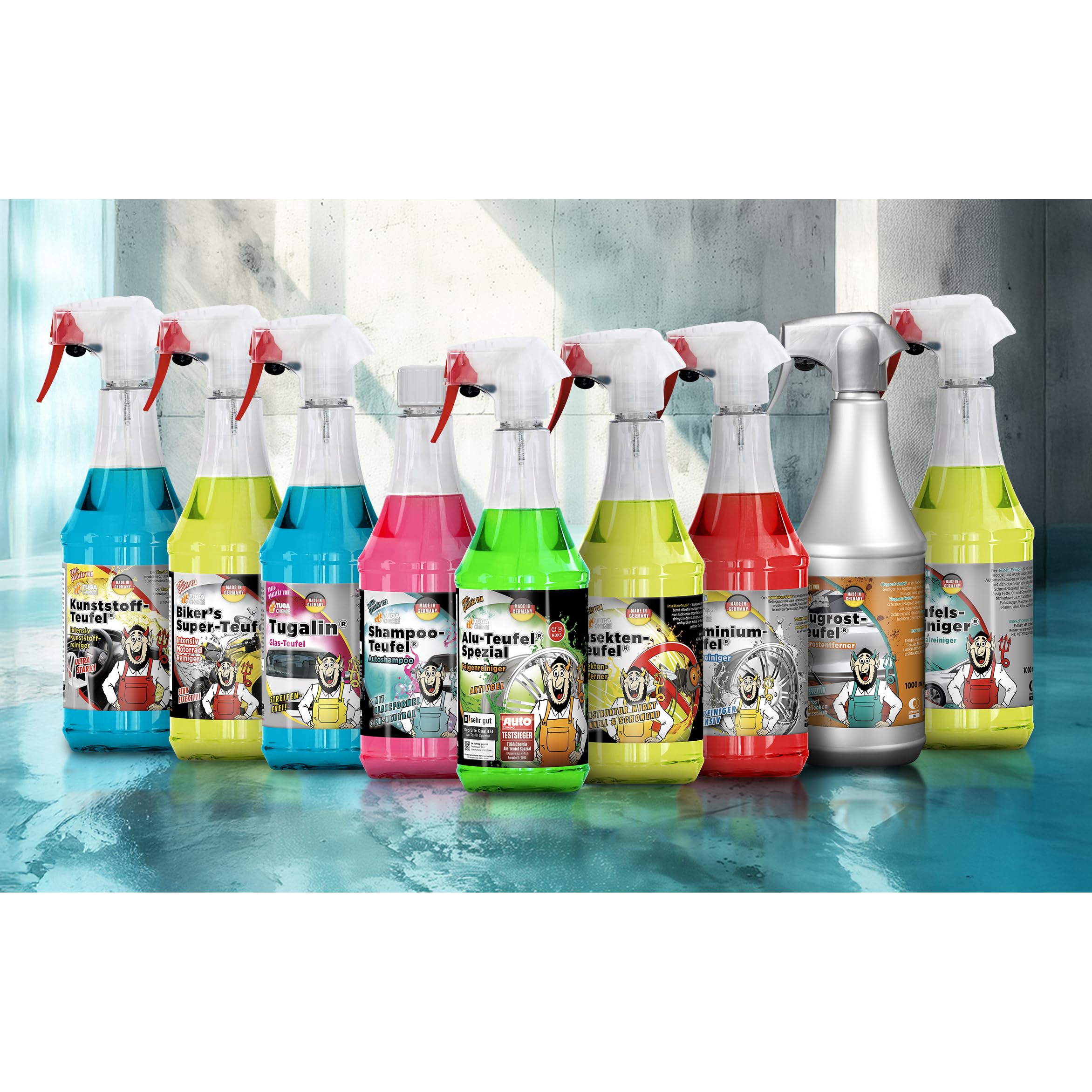 AUTOSTYLE Alu-Teufel Spezial Nettoyant de jantes - Vert - 1000ml - Vainqueur du test!