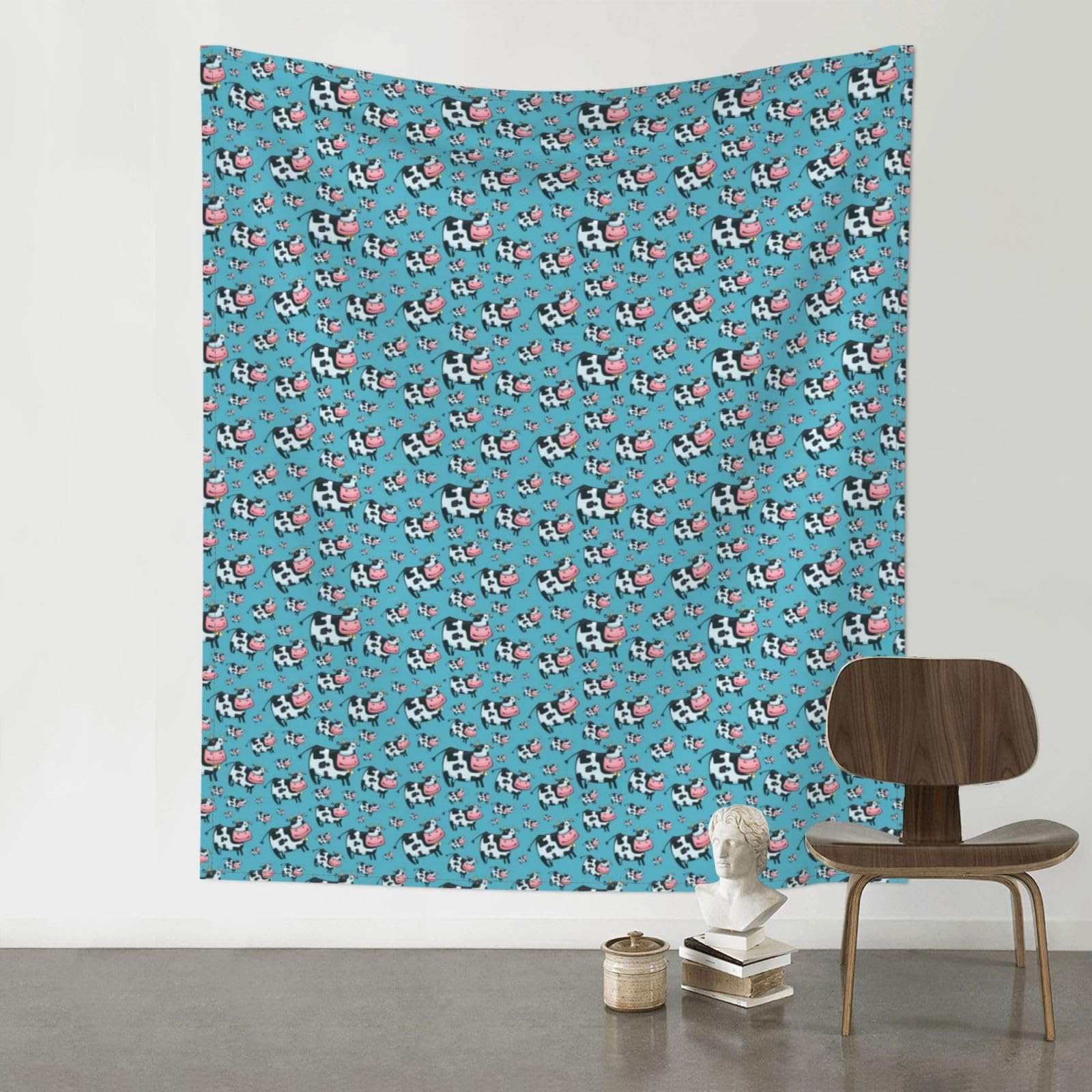 YYHWHJDE Cow Prints 60x51in Wall Tapestry – Boho Decor Throw Blanket for Bedroom, Dorm, Beach Cover, Picnic & More